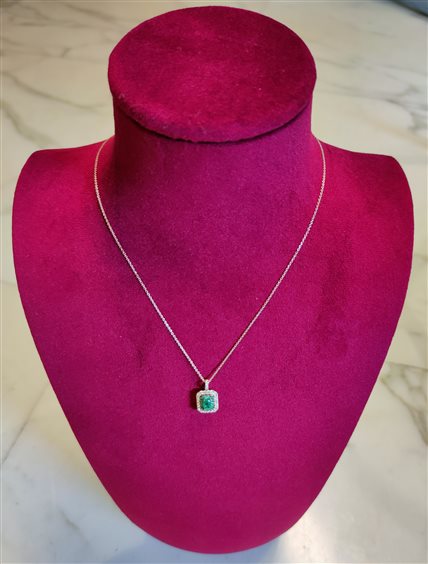 Collana Sangiorgi Preziosi Donna in Oro rosa Smeraldo M80A05011401560 - M80A05011401560